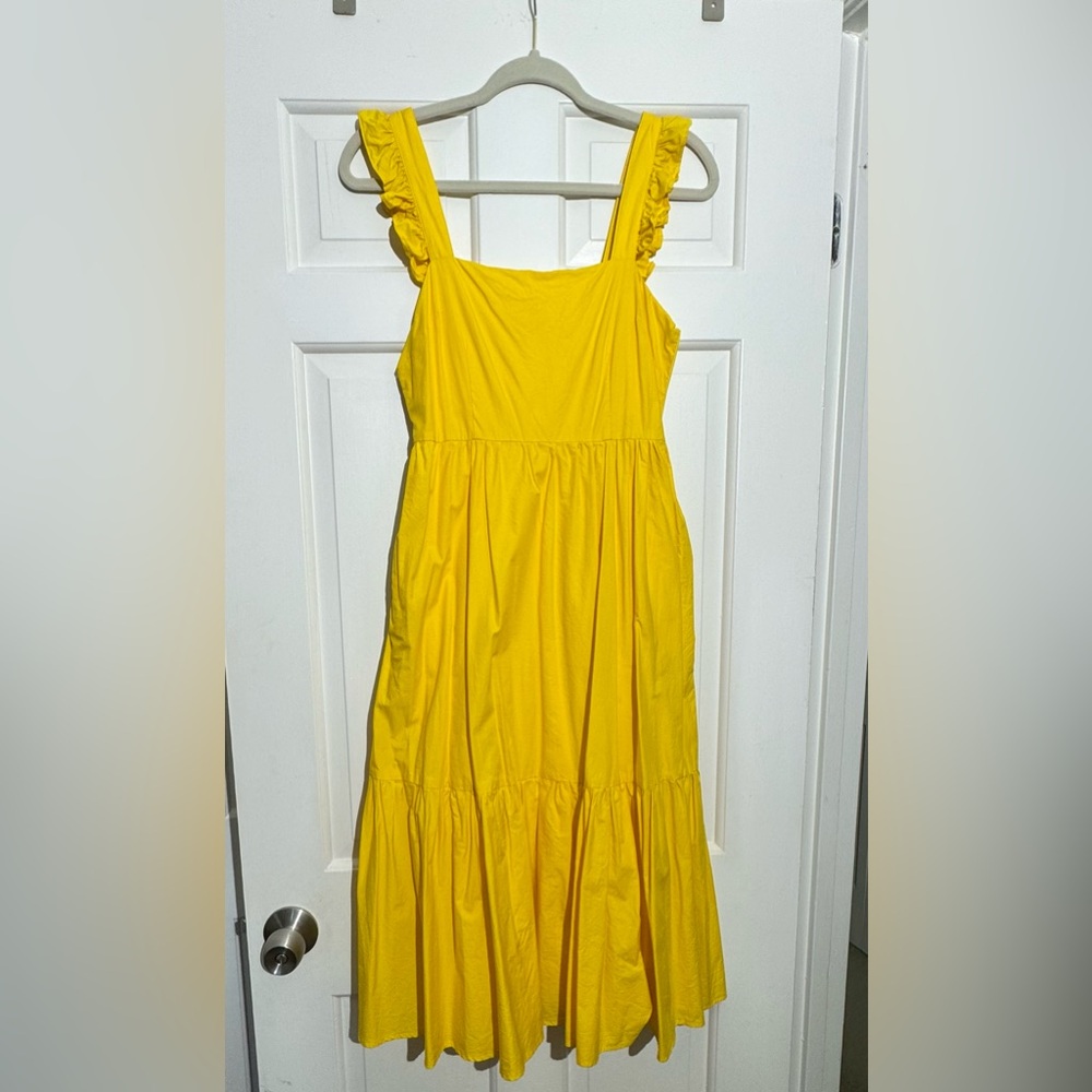 Crosby Yellow Midi Dress